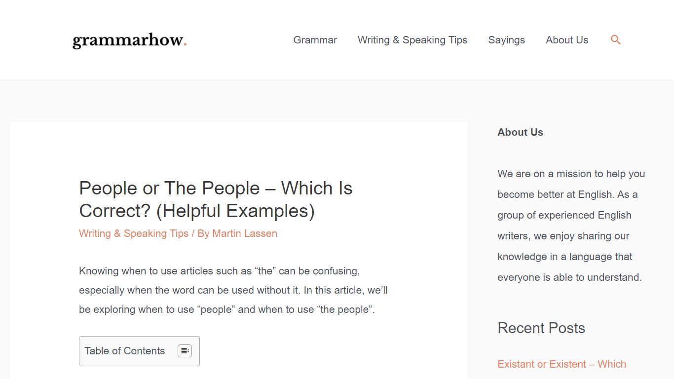 People or The People - Which Is Correct? (Helpful Examples) - Grammarhow
